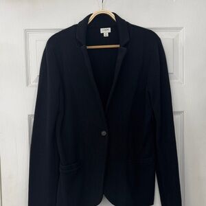 J. Crew 100% Cotton Women's Classic Black Blazer